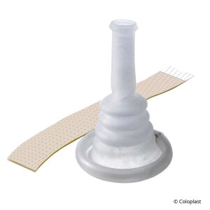 Conveen urinal condom Standard latex-free adhesive strip...