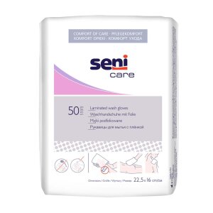 Seni Care wash gloves wrapped a 5 pieces