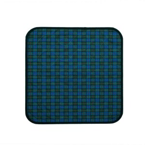 seat cover 45x45 cm without bands blue-green chequered