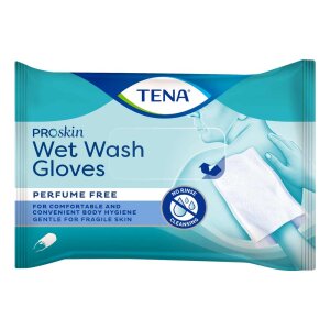 TENA Wet Wash Glove unscented, 5 pieces