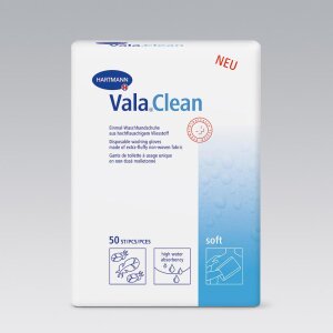Hartmann ValaClean disposable wash gloves soft, 15 pieces