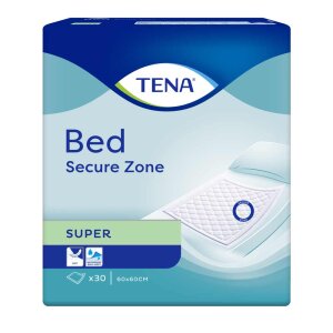 TENA Bed Secure Zone Super incontinence sheets 60x60cm