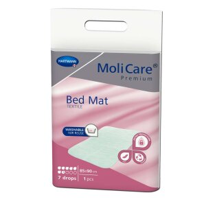 MoliCare Premium Bed Mat Textile 7 drops 85 x 90 cm, 1 piece