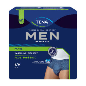 TENA MEN Active Fit Pants Plus S/M, 12 Stück