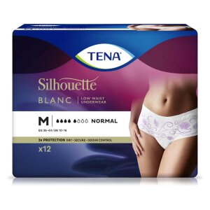 TENA Silhouette Normal Blanc incontinence underwear M Packung (12 Stück)