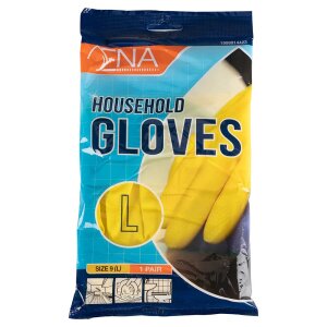 ena Household Latex Household Gloves Yellow