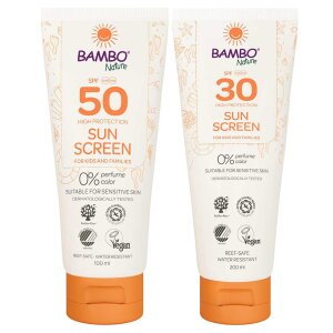 Bambo Nature color- and fragrance-free sunscreen 200 ml