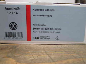 Coloplast Assura Konvexe Basisplatte 50 mm, 4 St&uuml;ck