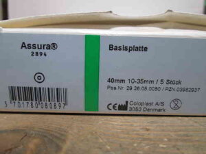 Coloplast Assura baseplate 40 mm, 5 pieces
