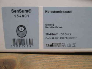 Coloplast Sensura colostomy bag skin-coloured 10 - 76 mm,...