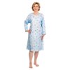 Suprima 4070 Pflegehemd für Damen hellblau L/XL, 1 Stück
